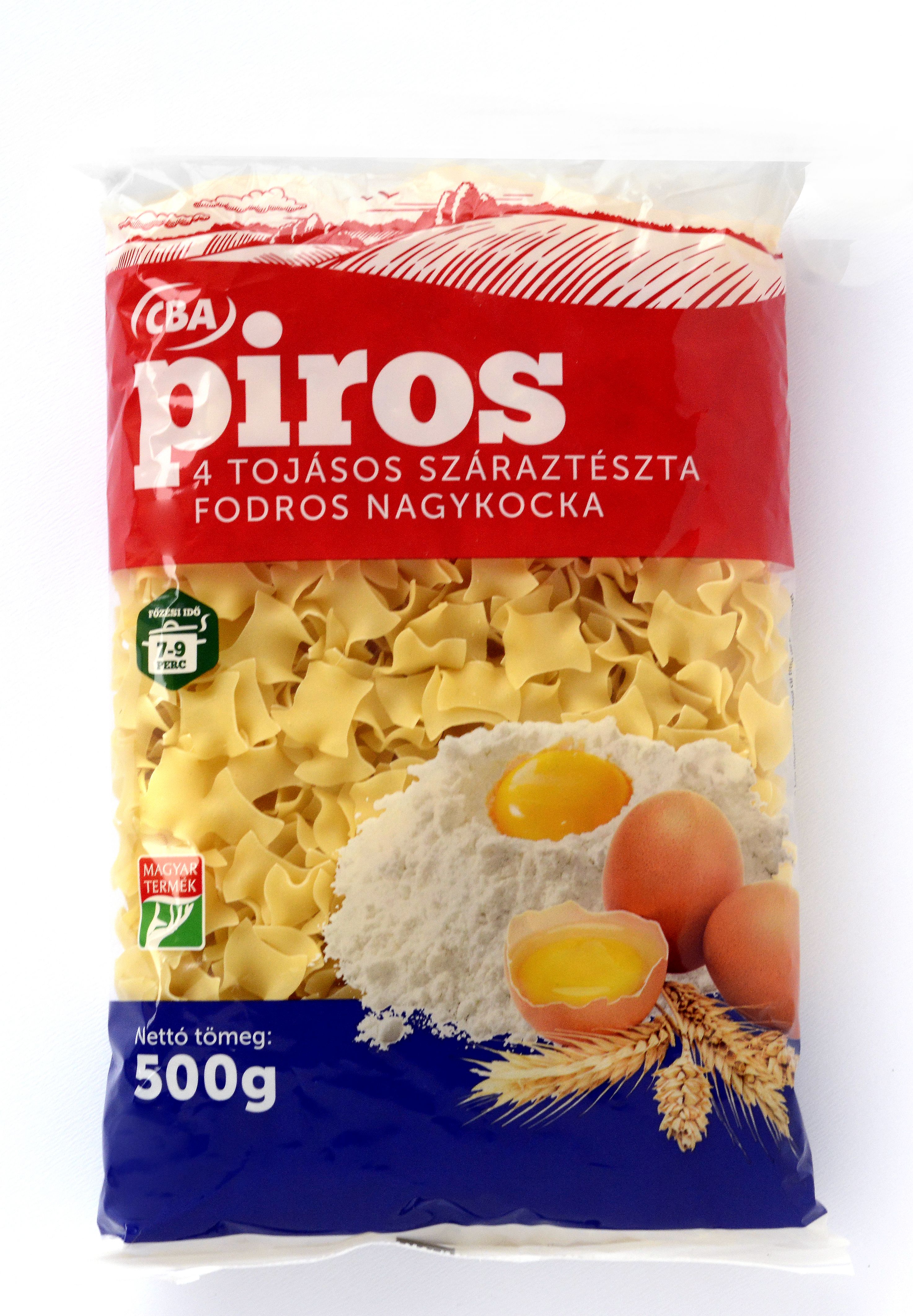 CBA Piros 4 tojásos fodros nagykocka 500g